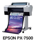 ポスター印刷　インクジェットプリンターEPSON　PX-7500